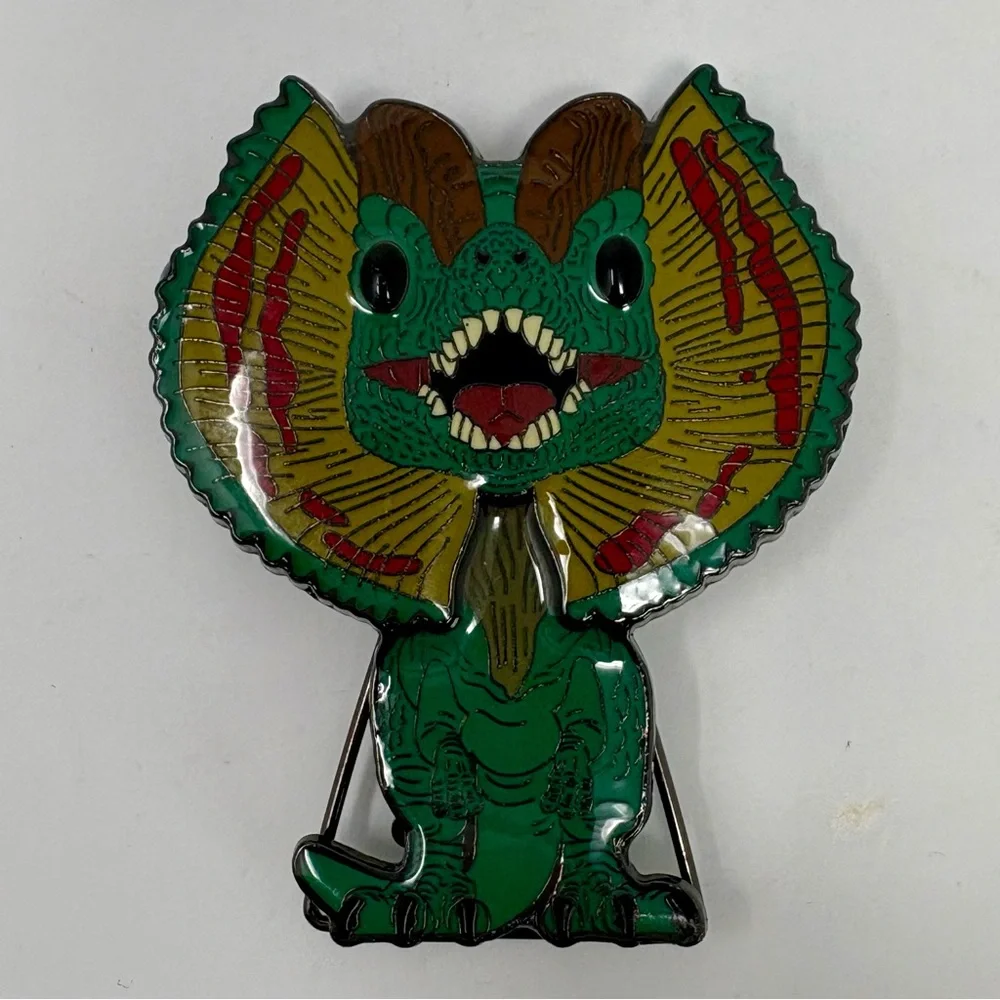 Funko Jurassic Park Dilophosaurus Enamel Pin 3 Post Stand Up 3” 2022